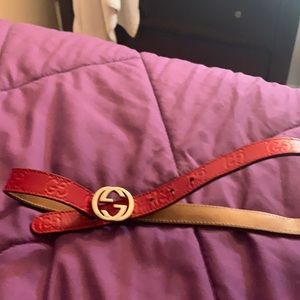 Boys leather Gucci belt
